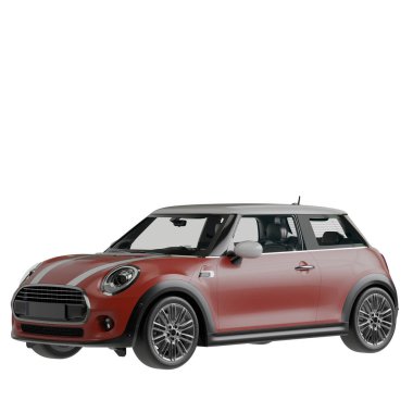 Araç beyaz arkaplanda izole edildi