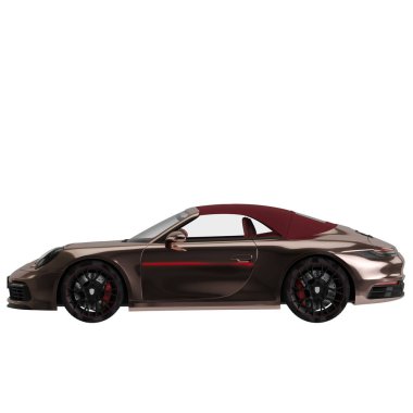 Araç beyaz arkaplanda izole edildi