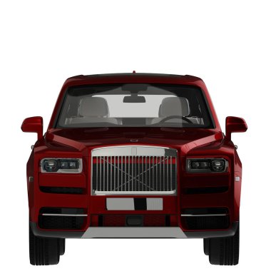 Araç beyaz arkaplanda izole edildi