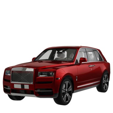 Araç beyaz arkaplanda izole edildi