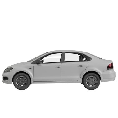 Araç beyaz arkaplanda izole edildi