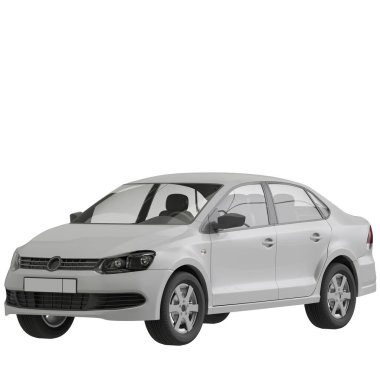 Araç beyaz arkaplanda izole edildi