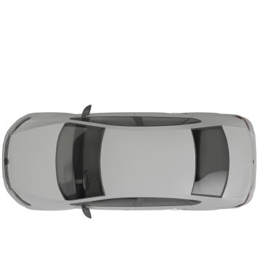 Araç beyaz arkaplanda izole edildi