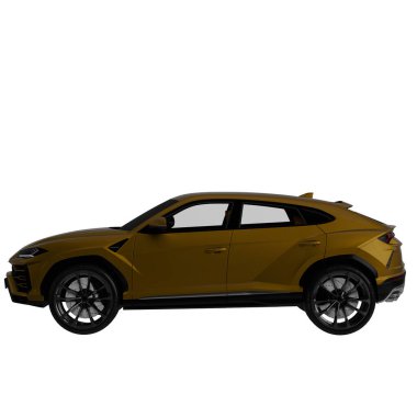 Araç beyaz arkaplanda izole edildi