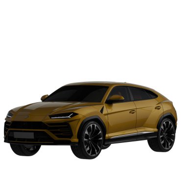 Araç beyaz arkaplanda izole edildi