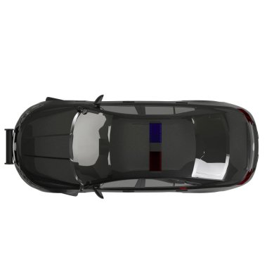 Araç beyaz arkaplanda izole edildi