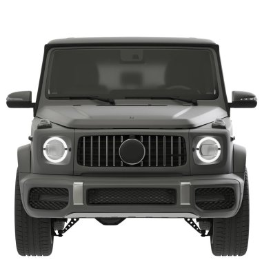 Araç beyaz arkaplanda izole edildi