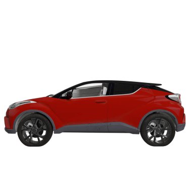 Araç beyaz arkaplanda izole edildi