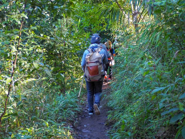 CHIANG MAI, TH - JANUARY 21: The women are walking along the sma — Stock Photo, Image