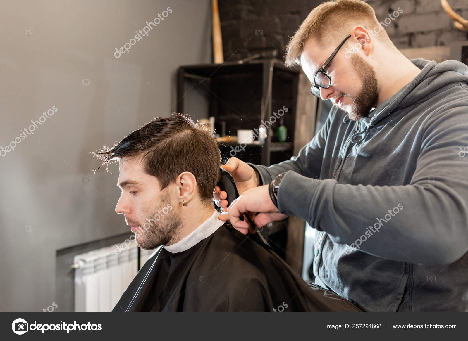 hair cutting salon machine