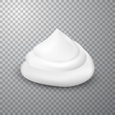 Köpük damla tıraş, basit arka plan üzerinde izole