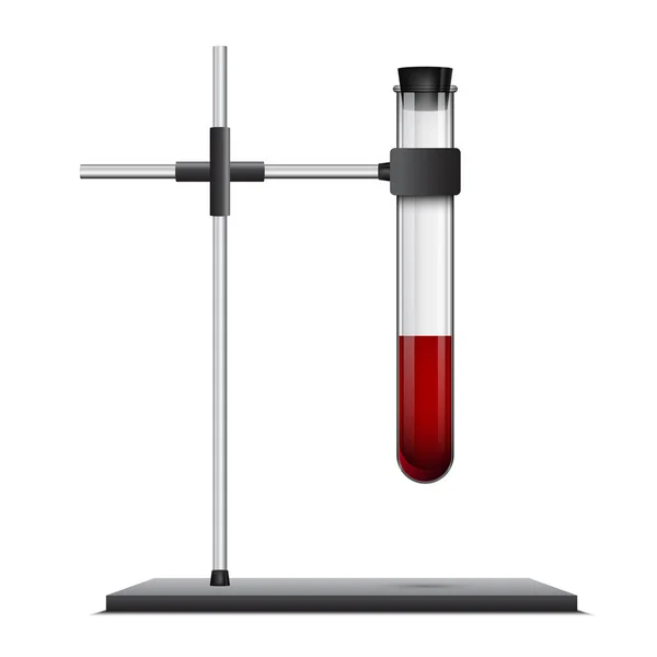 Тримач Лабораторною Пробіркою Медична Колба Кров Векторні Ілюстрації — стоковий вектор