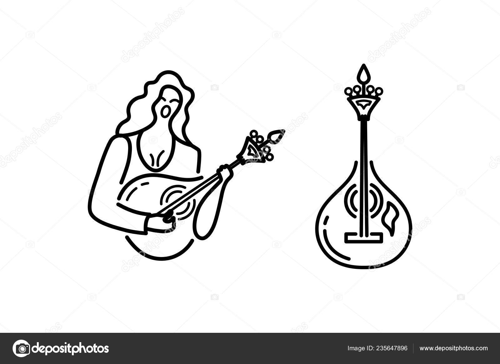 Woman Guitar Singing Song Acoustic Guitar Logo Design Portuguese