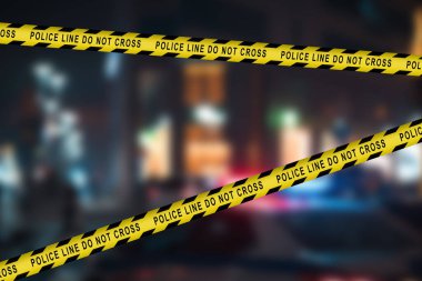 Gece Suç Mahalli: Olay Yeri İnceleme Ekibi Cinayet Üzerinde Çalışıyor. Kadın polis memuru, kurbanın cesedine dair dedektifi bilgilendirdi. Adli tıp ve sağlık görevlileri çalışıyor. Sinematik Çekim