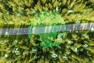 Çevre teknolojisi konsepti. Sürdürülebilir kalkınma hedefleri. SDG 'ler.