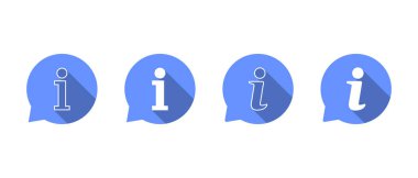 Bilgi baloncuğu simgesi uzun gölgeli ayarlandı. Yardım ve rehberlik için bilgi sembolü