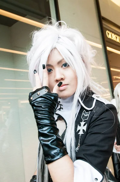 Bangkok, Tayland - 30 Ağustos 2008: Siam Pagagon, Bangkok önünde bir cosplay Festivali sırasında güzel bir genç kız portresi
