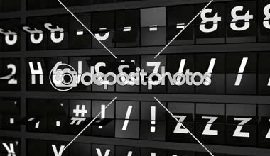 3D oluşturulan animasyon, Manila, Filipinler varış şehri ile analog uçuş bilgi görüntü kurulu