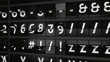 3D oluşturulan animasyon, analog uçuş bilgi görüntü kurulu ile varış şehir, Bağdat, Irak