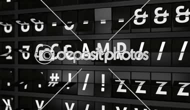 3D oluşturulan animasyon, analog uçuş bilgi görüntü kurulu ile Cezayir, Cezayir varış şehri, 