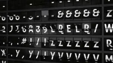 3D oluşturulan animasyon, analog uçuş bilgi görüntü kurulu ile varış şehir Ouagadougou, Burkina Faso