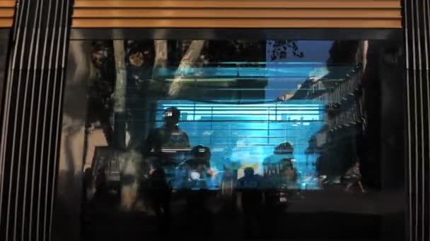 Марсель Франція Вересня 2019 Крупним Планом Трамвай Проходить Вулицях Марселя — стокове відео