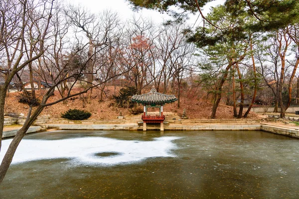 Changdeokgung  Palace - Secret Garden Pagodas in winter season