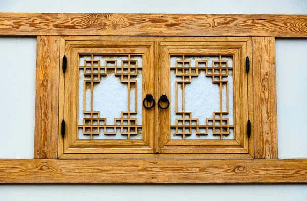 Close up of a window in Bukchon village in Seoul — Stock Photo, Image