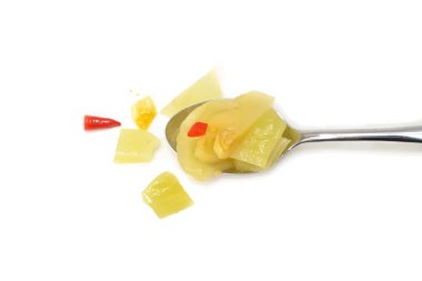 Turşu sebze, beyaz arka planda izole - Çin stili