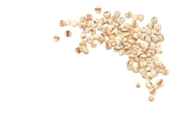 Chinese Pearl Barley White Background Isolated — Stock Photo, Image