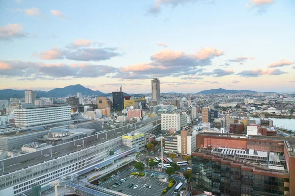 Kitakyushu Japan November 2018 Kitakyushu Stadsbilden Ses Från Byggnaden Nära — Stockfoto