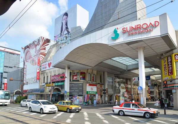 Sunroad Shinshigai shopping arcade, Kumamoto, Japan — Stock Photo, Image
