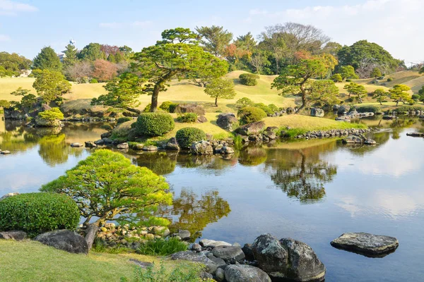 Kumamoto Japon Novembre 2018 Paysage Jardin Suizenji Est Autre Côté — Photo