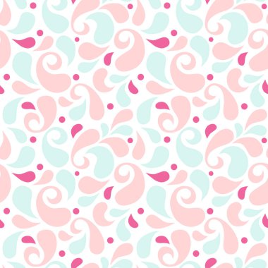 Petal seamless modeli - pastel renk