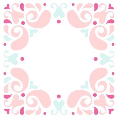 Petal daire kare - pastel renk