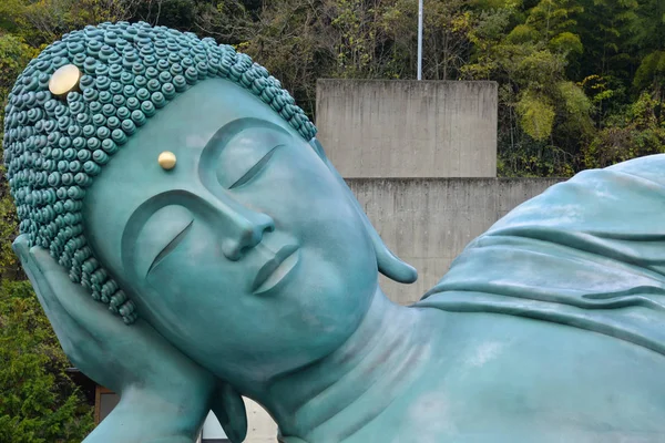 Φουκουόκα Ιαπωνία Νοεμβρίου 2018 Nanzoin Ξαπλωμένου Βούδα Είναι Ένα Από — Φωτογραφία Αρχείου