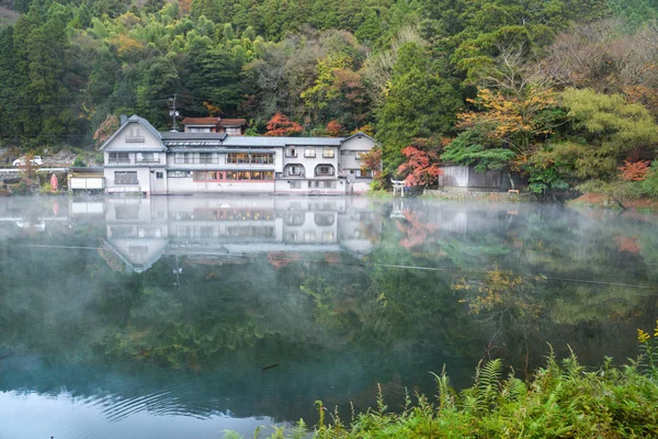 金鱗湖、由布院、日本 — ストック写真