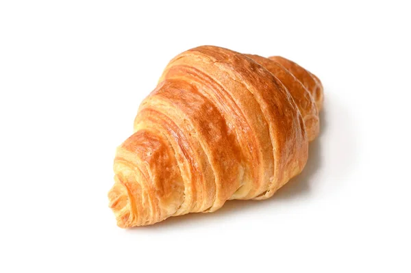Croissant auf weißem Hintergrund - isoliert — Stockfoto