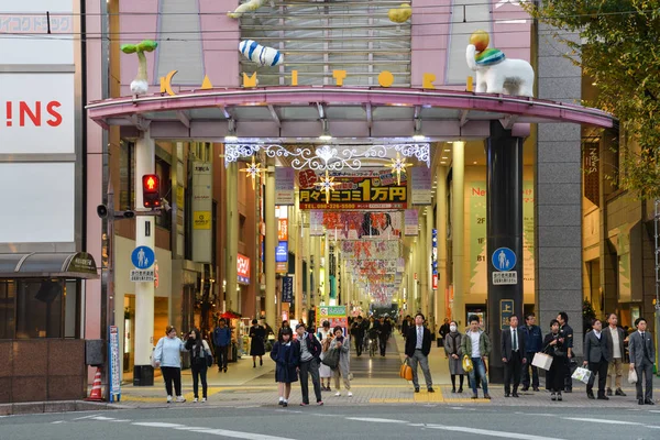 Kamitori Shopping Arcade, Kumamoto, Japan — Stockfoto
