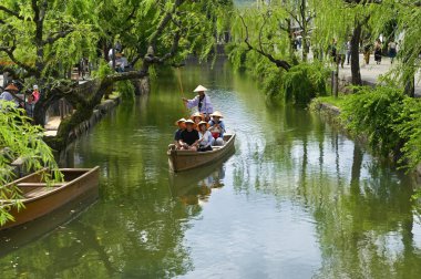 Kurashiki eski şehir, Okayama, Japonya