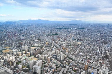 Osaka cityscape, Osaka, Japonya
