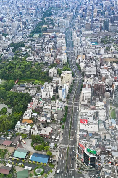 Ósaka Cityscape, Ósaka, Japonsko — Stock fotografie