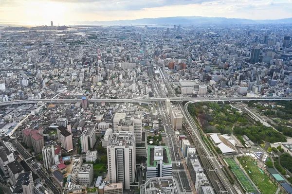 Paisaje urbano de Osaka, Osaka, Japón — Foto de Stock