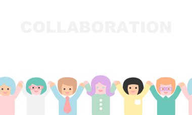 El ele tutuşan insanlar, işbirliği kavramı