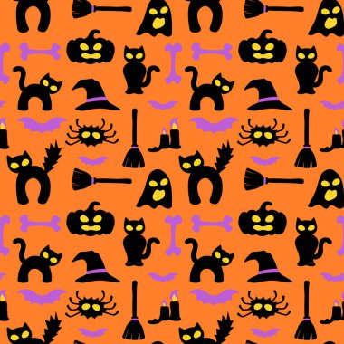 Cadılar Bayramı içi boş göz ambalajı kağıdı - kusursuz desen