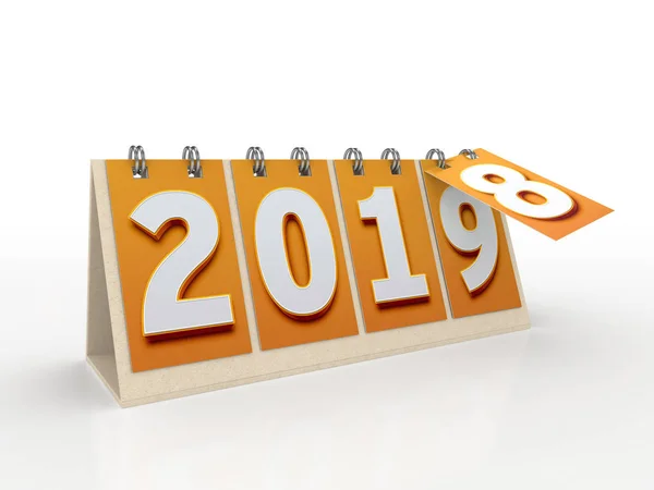 2019 metnin takvim stili 2019 ortaya çıkarmak için saygısız 2018 8 ile 3d çizimde yeni yıl için