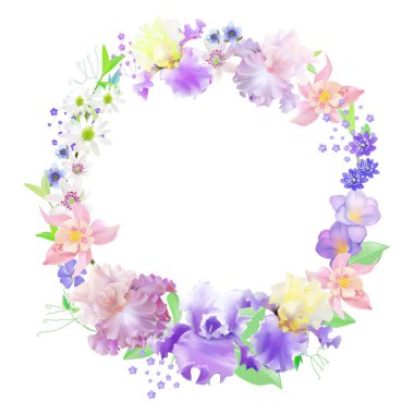 Üzerinde çiçek gülü ve yapraklar olan bir kart seti. Düğün süsü konsepti. Çiçek posteri, davet. Vektör dekoratif tebrik kartı veya davet tasarım arkaplanı