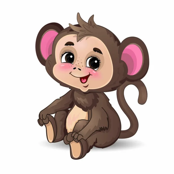 子供用品の変な猿 — ストックベクタ