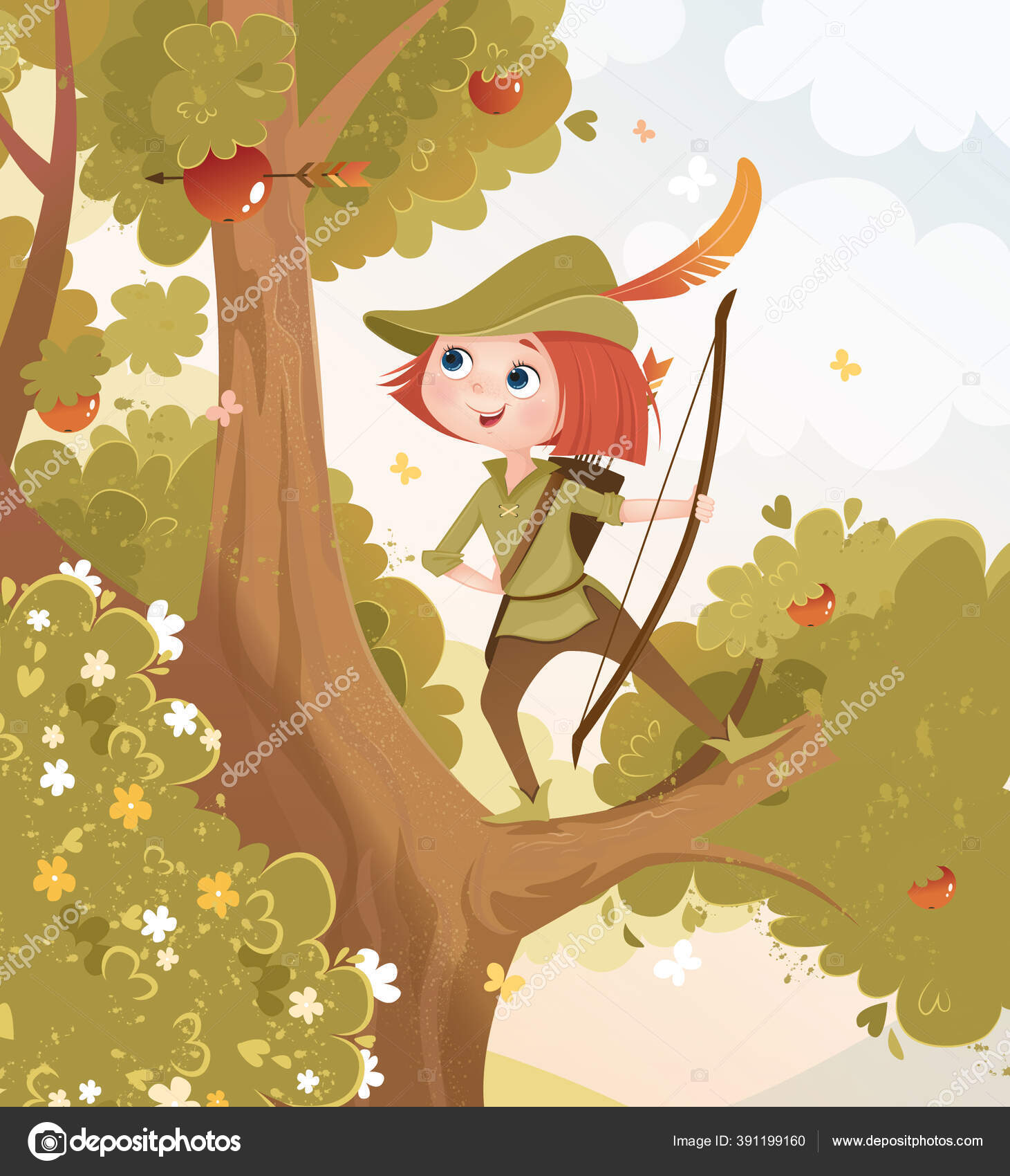 Bitmap Ilustrasi Latar Belakang Anak Laki Laki Panah Panah Anak Stok Foto C Giuliarichi 391199160