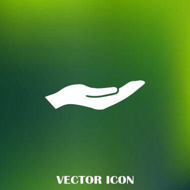 eller simge vektör, düz tasarım en iyi vektör simgesi